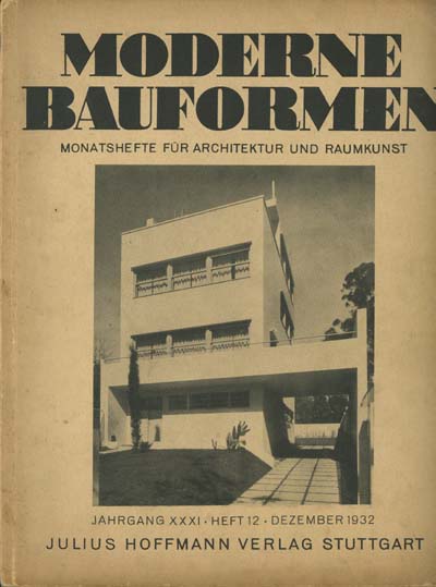 Image for Moderne Bauformen Jahrgang XXXI Heft 12 Dezember 1932
