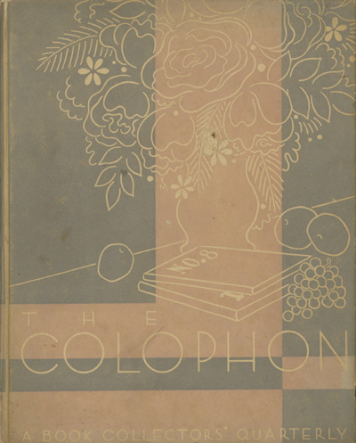 Image for The Colophon Part Eight (A Book Collectors Quarterly)