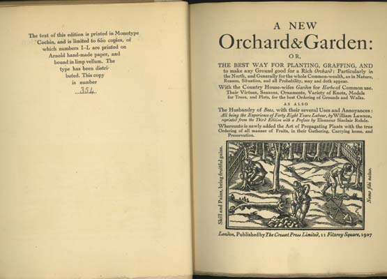 Image for A New Orchard and Garden/The Country Housewife's Garden